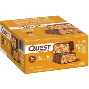 Quest Crispy Hero Protein Bar Chocolate Peanut Butter 1.9oz 12ct